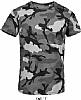 Camiseta Hombre Camuflaje Camo Sols - Color Camuflaje Gris